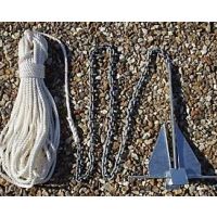 4.5Kg Danforth Anchor Kit With 20m x 10mm Rope & 2m x 6mm Chain